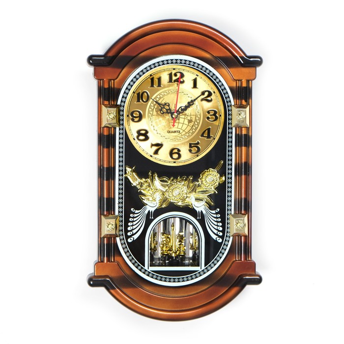 Часы настенные, серия: Маятник, "Диана", 24х40 см, микс