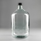 Бутыль стеклянный «Прозрачный», 15 л, с крышкой - фото 4161349