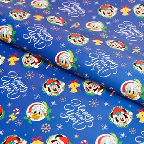 Упаковочная бумага ′С Новым годом!′, 50х70 см, Микки Маус и друзья в Донецке