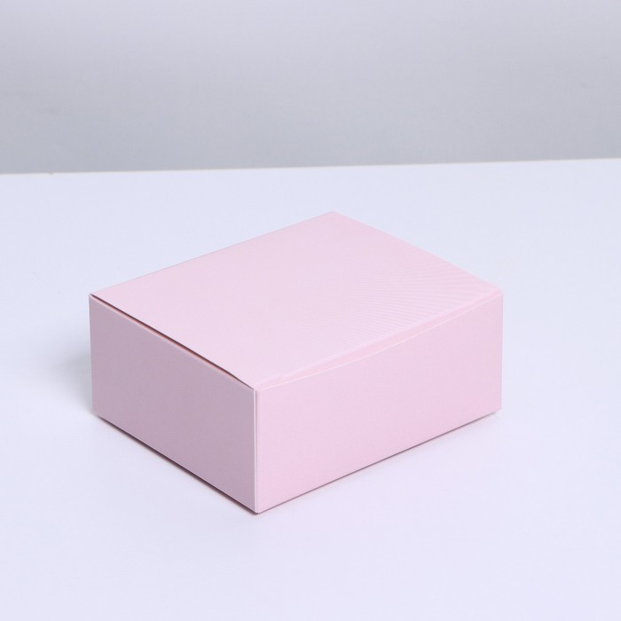 Коробка сборная «Розовая», 12 × 10 × 5 см - фото 4169958