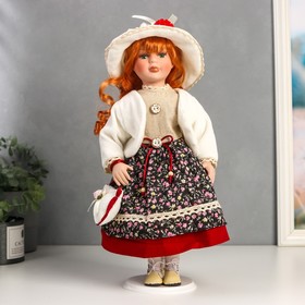 Кукла коллекционная керамика "Женечка в цветочной юбке, и белом жакете" 40 см в Донецке