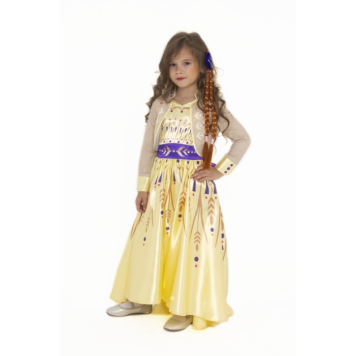 Карнавальный костюм «Анна 2», платье, р. 32, рост 128 см - фото 4172468