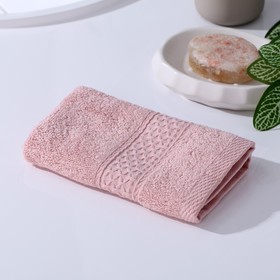 Полотенце х/б, 34 х 34 см, цвет розовый
