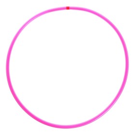 Обруч флуоресцентный d=60, цвет розовый