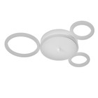 Люстра с ПДУ 2033/3 LED 68Вт белый 47х40х4,5 см - фото 800503760