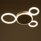 Люстра с ПДУ 2033/3 LED 68Вт белый 47х40х4,5 см - фото 800503763