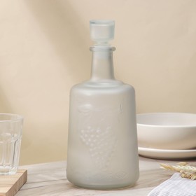Бутылка стеклянная «Традиция», 1,5 л, цвет сатин