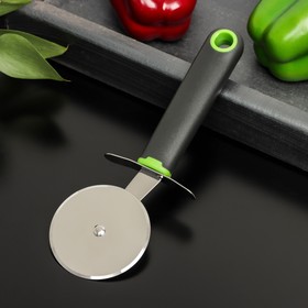 Нож для пиццы и теста "Lime" нерж. сталь, цвет черно-зеленый