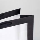 Пакет крафтовый с пластиковым окном «Burn to be wild», 31 х 26 х 11 см 7167123