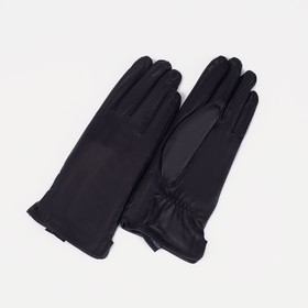 Перчатки, размер 7.5, подклад шерсть, цвет чёрный