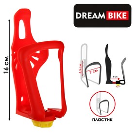 Флягодержатель Dream Bike, пластик, цвет красный