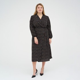 Платье женское MIST, plus-size,   р.50, черный