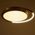 Люстра с ПДУ 2219/1 LED 110Вт диммер золото 48х48х7 см - фото 800514262