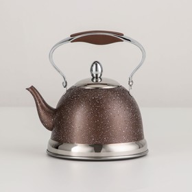 Чайник заварочный из нержавеющей стали «Звёздное небо», 1,2 л, с металлическим ситом, индукция, цвет коричневый