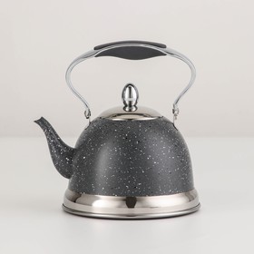 Чайник заварочный из нержавеющей стали «Звёздное небо», 1,2 л, с металлическим ситом, индукция, цвет серый