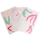 Аппликация с полигональными фигурами «Единорог» - фото 108020265