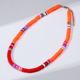 Bead Beads on a rubber band, fire, color orange-red, L = 40