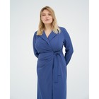 Платье женское с поясом MIST plus-size, р.54, синий - фото 800520903