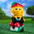 Садовая фигура "Колобок на пне" глянец Садовая фигура "Колобок на пне" глянец