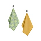 Набор полотенец Mattonella, размер 45х60 см. - 2 шт, цвет зеленый - фото 7228253