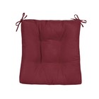 Подушка на стул Maroon, размер 40х40 см, цвет красный - фото 6822826