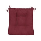 Подушка на стул Maroon, размер 40х40 см, цвет красный 7604820 - фото 7213051