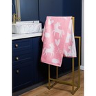 Полотенце махровое Unicorn, размер 30х50 см, цвет розовый - фото 7894919