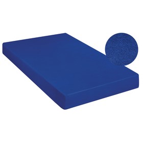 Простыня махровая на резинке Mist, размер 140х200х20 см, цвет синий