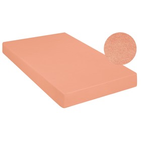 Простыня махровая на резинке Peach, размер 160х200х20 см, цвет розовый