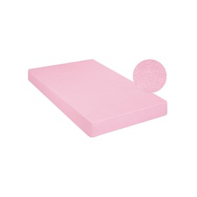 Простыня махровая на резинке Pink, размер 140х200х20 см, цвет розовый