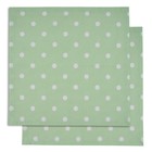 Салфетка сервировочная Green polka dot, размер 40х40 см, цвет зеленый - фото 7228264