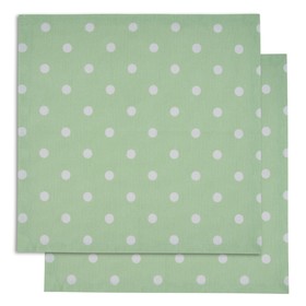 Салфетка сервировочная Green polka dot, размер 40х40 см, цвет зеленый
