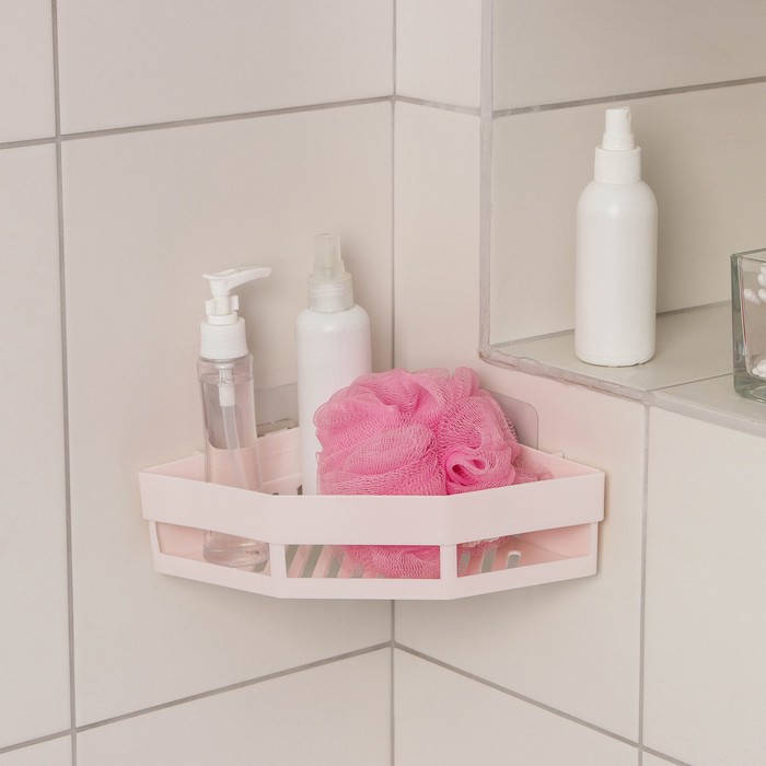 Подставка для ванных и кухонных принадлежностей «Уголок», 27,5×18×6,5 см, цвет МИКС - фото 4231710