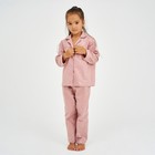 Пижама детская для девочки KAFTAN "Котики", р. 122-128, розовый - фото 4373280