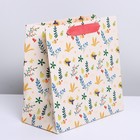 Пакет ламинированный квадратный «Будь собой», 22 × 22 × 11 см 7150753