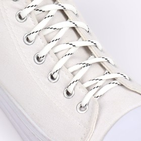 {{photo.Alt || photo.Description || 'Шнурки для обуви, пара, круглые, 6 мм, 120 см, цвет белый/чёрный'}}