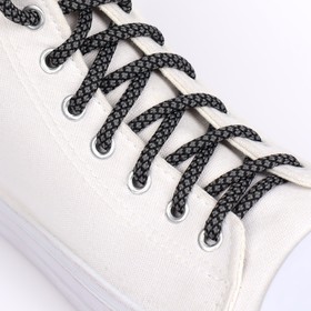 {{photo.Alt || photo.Description || 'Шнурки для обуви, пара, круглые, 6 мм, 120 см, цвет серый/чёрный'}}
