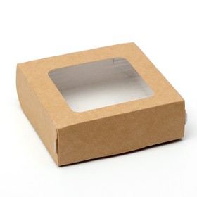 {{photo.Alt || photo.Description || 'Коробка складная, с окном, крафтовая, 11,5 х 11,5 х 4 см'}}