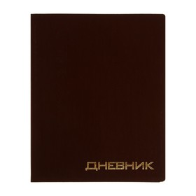 Дневник премиум класса 1-11кл Балакрон VIGO VA0203, софт-тач, коричневый