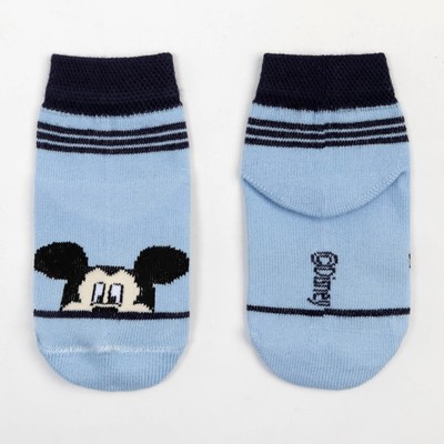 Носки "Mickey Mouse", Микки Маус, голубой, 6-8 см