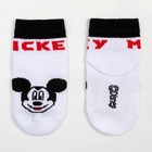 Носки "Mickey Mouse", Микки Маус, белый, 6-8 см - фото 4238378