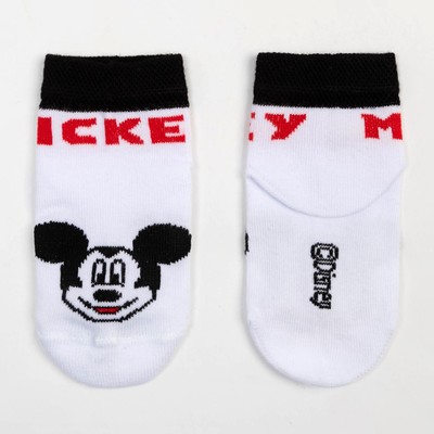 Носки "Mickey Mouse", Микки Маус, белый, 6-8 см