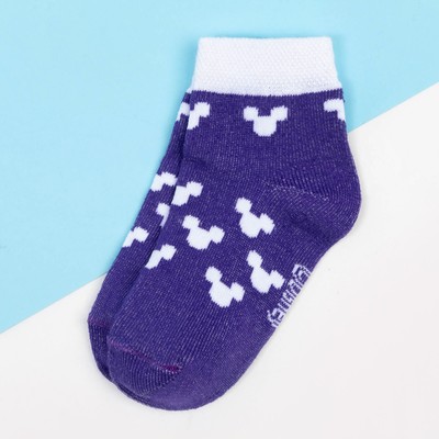 Носки Микки Маус, фиолетовый, 6-8 см