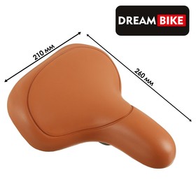 Седло Dream Bike спорт-комфорт, цвет коричневый