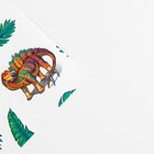 Бумага упаковочная глянцевая «Динозаврики», 70 × 100 см (10 шт) - фото 800573052