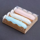 Коробочка для печенья, крафт, 12 х 12 х 3 см 7184427