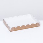 Коробочка для печенья, крафт, 22 х 15 х 3 см 7184429