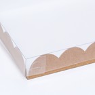 Коробочка для печенья, крафт, 22 х 15 х 3 см 7184429