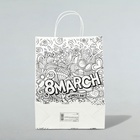 Пакет подарочный "8 March", 24 х 10,5 х 32 см 7453254