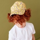 Кепка детская "Динозаврики" MINAKU цвет жёлтый, р-р 50 - фото 800822288